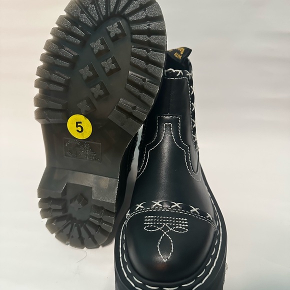 Dr Martens 2976 Gothic Americana Leather Platform Chelsea Boots 4M 5L - Picture 5 of 6